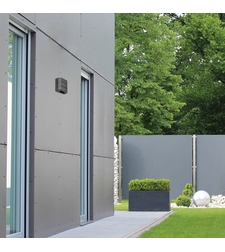 Модерен черен квадратен LED аплик Lippa – компактно фасадно осветление 6W