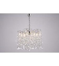 Модерен полилей 6 х Е14– хром (CH)