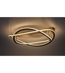 Модерен LED плафон 72W в матирано злато