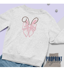 Bunny Ears Embroidered Sweatshirt