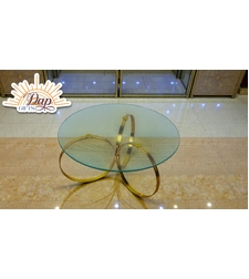 Стъклена Масичка С Метал (4729474)