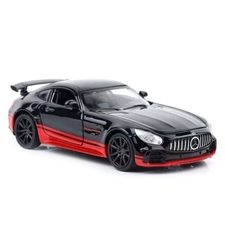 Метална кола с отварящи се врати, капаци, светлини и звуци Mercedes-Benz GT63 AMG 1:24