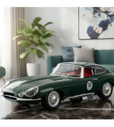 Метална кола с отварящи се врати капаци светлини и звуци Jaguar E-Type Reborn 1961 1:24