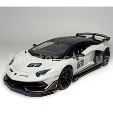Метална кола с отварящи се врати светлини и звуци Lamborghini Aventador SVJ 63 1:24