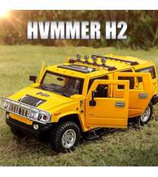 Метален джип с отварящи се врати капаци светлини и звуци Hummer H2 1:18