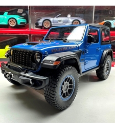 Метален джип с отварящи се врати капаци светлини и звуци Jeep Rubicon 1:18