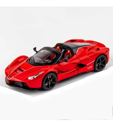 Метална кола с отварящи се врати и капаци светлини и звуци Ferrari LaFerrari Aperta 1:24