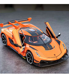 Метална кола с отварящи се врати капаци светлини и звуци Koenigsegg Jesko 1:24