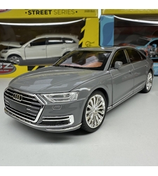 Метална кола с отварящи се врати светлини и звуци Audi A8 1:24