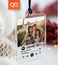 Spotify Висулка за кола със снимка | Висулка за автомобил с любима песен и снимка