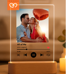 LED лампа с любима песен и снимка | Персонализиран подарък
