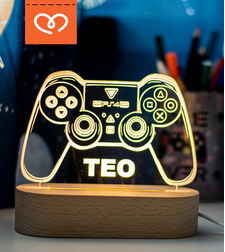 Лампа за Геймър | Настолна Лампа  за тийн момче  с име