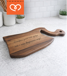 Дъска от Орех | Гравирана по избор | Дъски за мезе и Плато за сирена