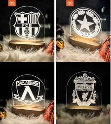 Футболна Лампа с Лого на Отбор – Персонализиран Подарък за футболен фен