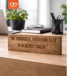 Офис табелка | Мотивираща табела с цитат | Персонализирана мотивираща табела