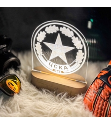 ЦСКА Лампа с Логото на Любим Отбор – Персонализиран Подарък за Фенове ЦСКА