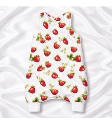 Бебешки спален чувал с крачета на ягоди