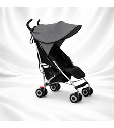 Елегантен сенник за количка в сиво