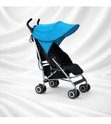 Елегантен сенник за количка - син