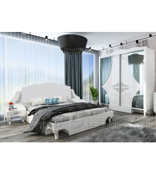 Спален комплект Белисима/ бели орнаменти