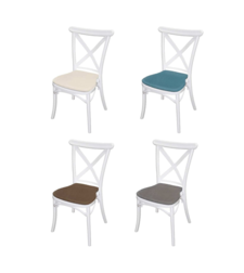 Стол Крос бял с възглавница