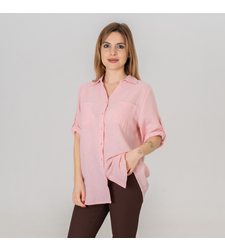 Ленена риза - 165 Розова