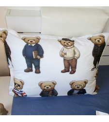 Калъфка „TEDDY & FRIENDS“ – 100% памук ранфорс – 50x70 см