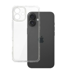 Силиконов кейс Armor Anti Shock за IPhone 16 Plus, Защита около камерите, Прозрачен