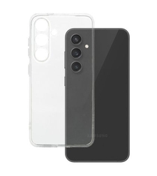 Плътен силиконов гръб Perfect 2mm за Samsung Galaxy S24 Plus, Защита около камерите, Прозрачен
