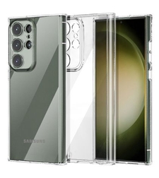 Силиконов кейс Armor Anti Shock за Samsung Galaxy S23 Ultra, Защита около камерите, Прозрачен