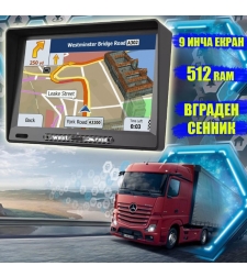 GPS Навигация West Road WR-S9512SS, 9 инча, 512 MB RAM, Вграден сенник
