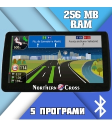GPS Навигация Northern Cross NC-712S BT LE, 7 инча, 256 MB RAM, Bluetooth, 5 програми