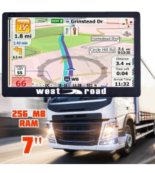 GPS Навигация West Road WR-X900, 7 инча, Ярък дисплей, 256 MB RAM
