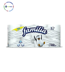 Familia 8 ролки тоалетна хартия – бяла