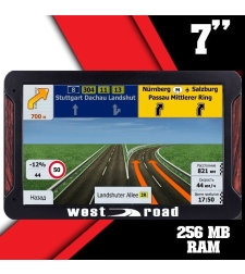 GPS Навигация West Road WR-L7056M, 7 инча, Ярък дисплей, 256 MB RAM