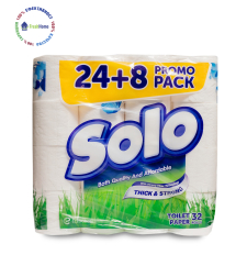 Solo 24+8 тоалетна хартия 3 пл./ 32 ролки
