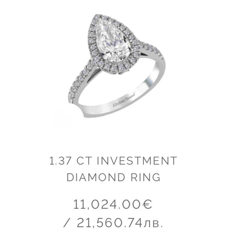 Investment diamond ring
