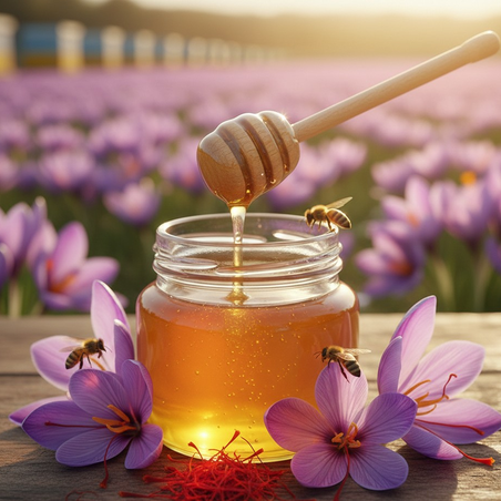 Шафран и мед - перфектната комбинация