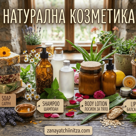 НАТУРАЛНА КОЗМЕТИКА - ПОЛЗИ