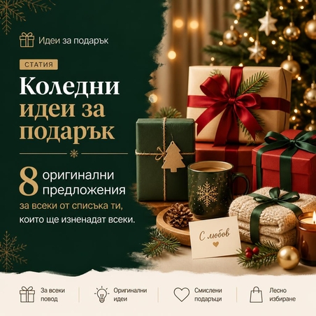 Коледни идеи за подарък — 8 оригинални предложения за всеки от с