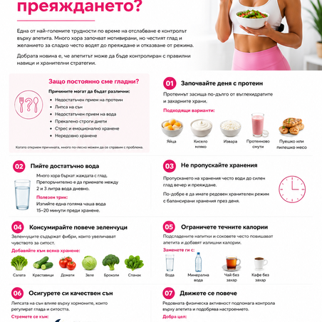 Как да контролираме апетита и да избегнем преяждането?