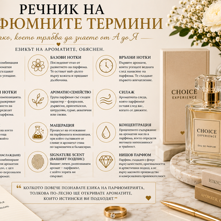 Речник на парфюмните термини – всичко, което трябва да знаете от