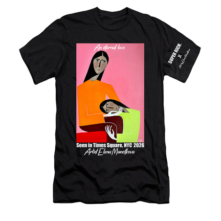 LIMITED EDITION T-SHIRT I SUPER RICH x Art by Elena Manolkova