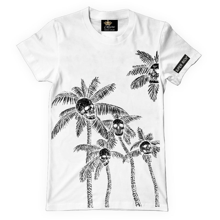 Мъжка Тениска SuperRich -Palm Skull  - SRRS28