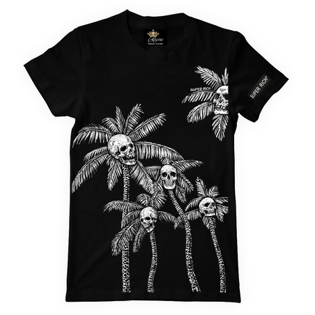 Мъжка Тениска SuperRich -Palm Skull  - SRRS29