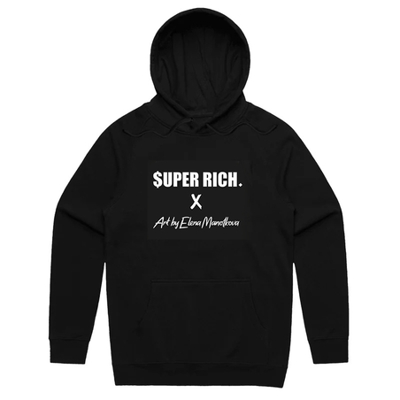 LIMITED EDITION HOODIES  I SUPER RICH x Art by Elena Manolkova