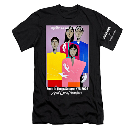LIMITED EDITION T-SHIRT  I SUPER RICH x Art by Elena Manolkova