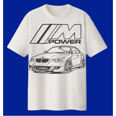 Мъжка памучна тениска BMW E60 M Power