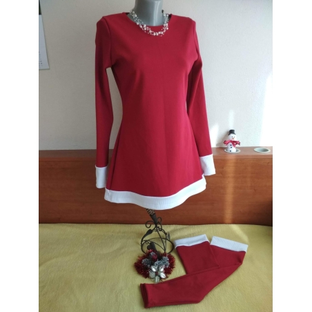 👑Стилна и удобна рокля в комплект с калци от рипс 🎅 