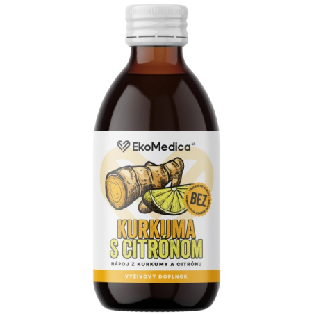 КУРКУМА С ЛИМОН ( Curcuma longa L.)+(Citrus)-100% Течна хранителна добавка 250 мл